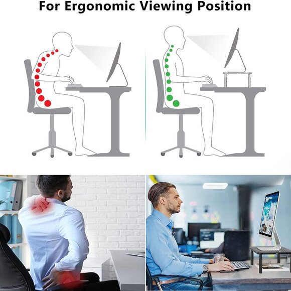 Computer Monitor Stand for Desk, Adjustable Laptop Riser, Desk Monitor Stand Und - Picture 5 of 9